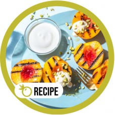 (Recipe) Grilled Peaches with Yogurt and Honey